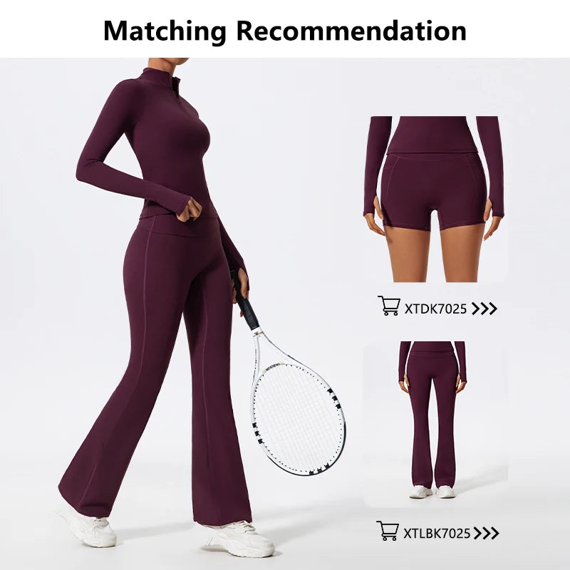 KAVRA Half-Zip High Neck Long Sleeve – Quick-Dry Performance Sportswear