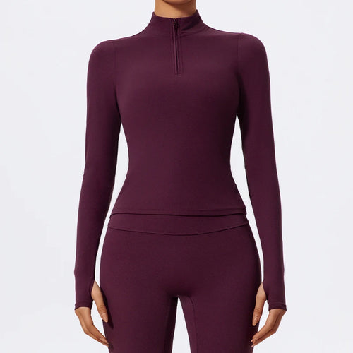 KAVRA Half-Zip High Neck Long Sleeve – Quick-Dry Performance Sportswear