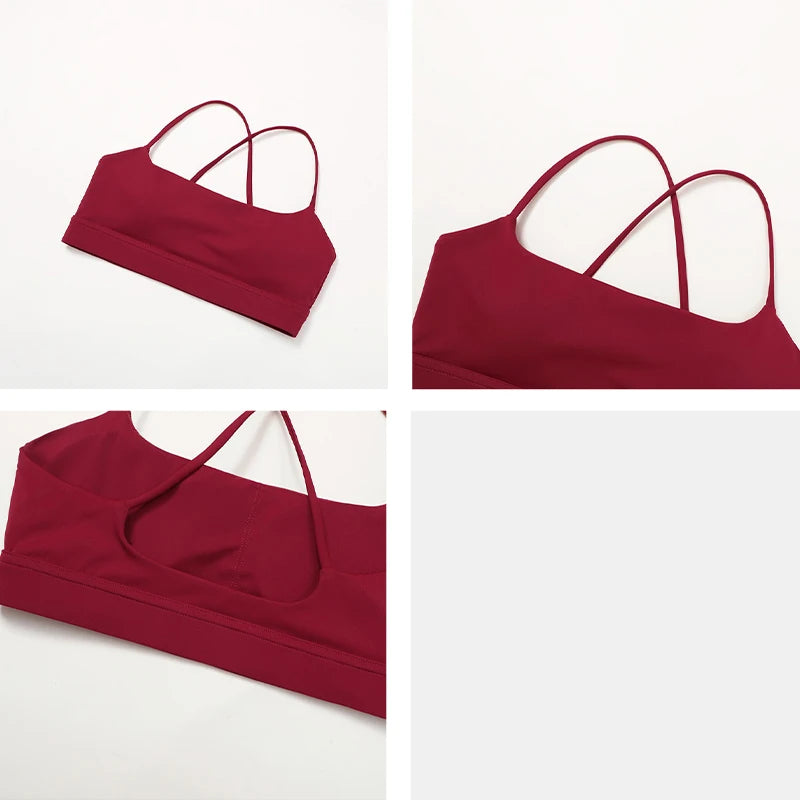 KAVRA Sports Bra for Women – Casual Running, Yoga & Gym Top | Quick-Dry, Breathable, Push-Up, Comfortable Fitness Wear